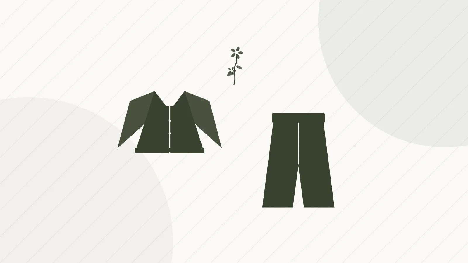 Illustration d'un ensemble haut et pantalon large